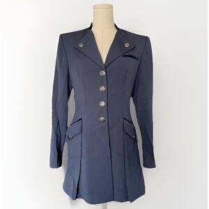 VTG Jessica Christopher Lai Dusk Blue Blazer S Steampunk Equestrian Old Money